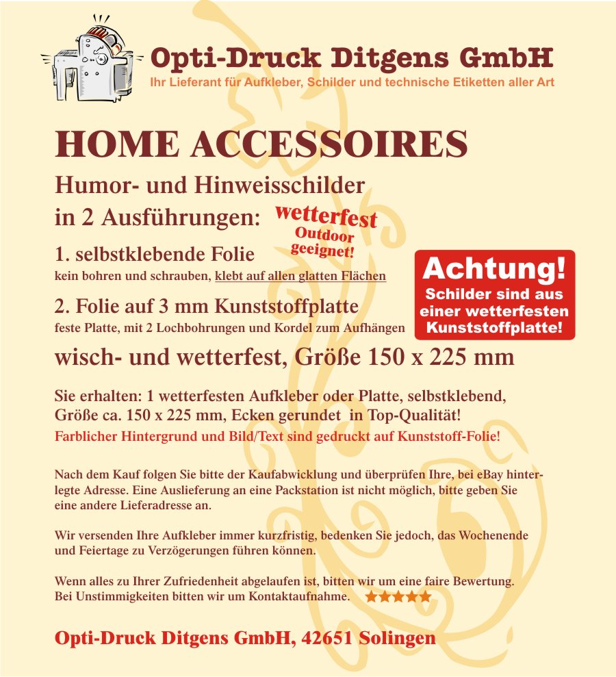 9001 Schild Hopfen Smoothie Dekoration Wohnaccessoire wetterfest Nr